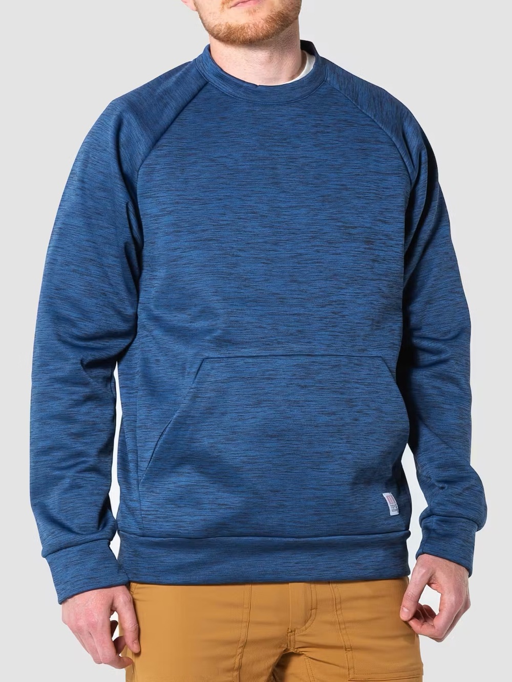 Topo Designs Mountain Sweatshirt Mens M Blue Kangaroo Pocket Made in Canada